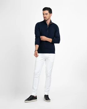 ام کی کالکشن پلیور mk-21014-navy-blue