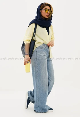 شومیز ساده رنگی آستین پیله کد1005281