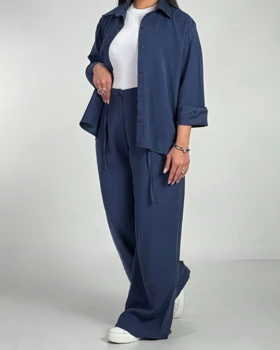 ست شومیز  و شلوار سیلک کد 9000101