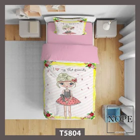 روتختی کودک طرح فانتزی دخترونه مدل T5804