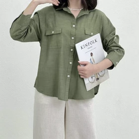 شومیز زنانه جلو دکمه