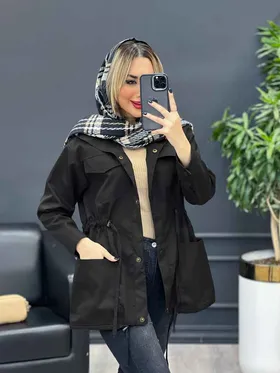 بارانی کمر گت چهار جیب