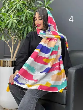 شال آبرنگی حریرنخ 3086