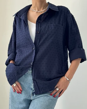 شومیز زاپ پشت پیلی کد 500436