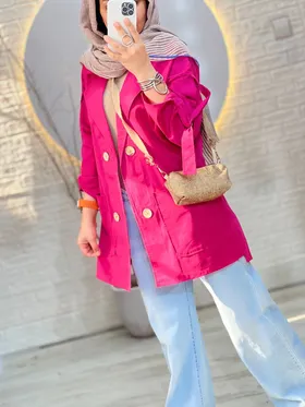 کت لینن قواره دار