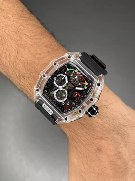 ساعت مچی ریچارد میل کورنوگراف قاب پلاستیکی مشکی Richard Mille
