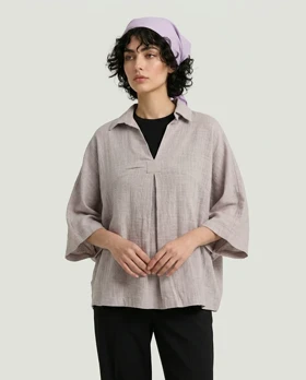 شومیز کیمونو جلو بسته (نسکافه ای)