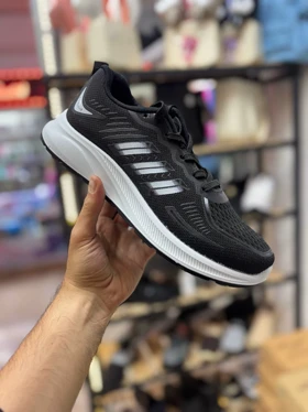 کتانی آدیداس پرو مشکی-سفید سایز زنانه و مردانه