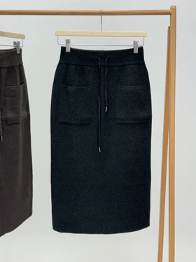 دامن بافت جیب‌دار