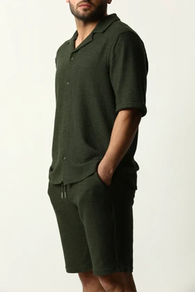 پیراهن آستین کوتاه یقه انگلیسی مردانه