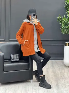 کت دو تکه یقه گت دار