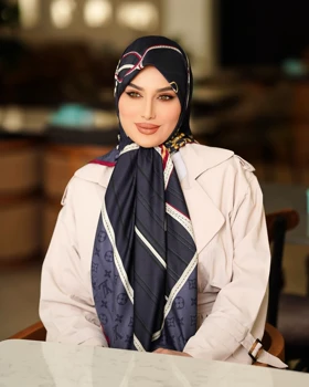 روسری دست دوز مجلسی ابریشم
