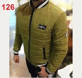 کاپشن خلبانی زمستانی داخل خز کرکی زیتونی