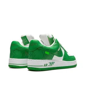 کتانی نایک ایرفورس 1 لویی ویتون سبز Nike Air Force 1 Louis Vuitton White Gym Green