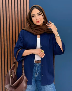 شومیز یقه‌هفت بامک