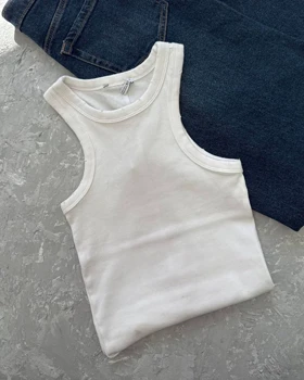 تاپ کبریتی سفید برند ZARA
