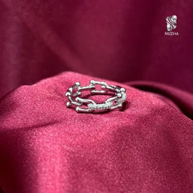 حلقه نقره زنانه کدanz1127