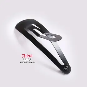 گیره تق تقی مشکی ساده 5.5cm / بسته 12 عددی