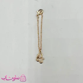 آویز ساعت زنانه ysx طرح پروانه رقصان طلایی کد 899
