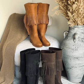 بوت بلند زنانه چرم