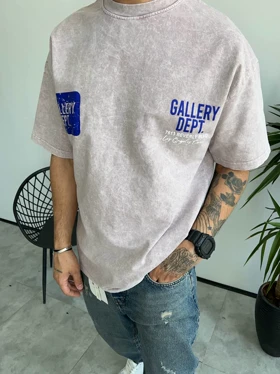 تیشرت سنگشور باکسی. GALLERY dept رنگ یاسی