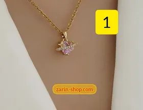 گردنبند زنانه استیل طرح طلا