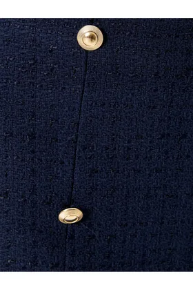 دامن Tweed کوتاه A-Line با جزئیات دکمه 4SAL70073IW