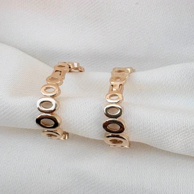 گوشواره حلقه‌ای طرح دار ژوپینگ