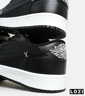 کفش کتانی مردانه و زنانه مشکی NIKE jordan 1