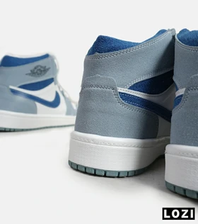کفش کتانی مردانه و زنانه ساق‌دار سفید فیلی NIKE jordan 1