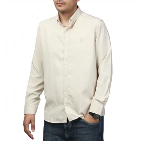 پیراهن آستین بلند لینن مردانه برند مد مدل 1410593