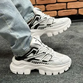 کتانی اسپرت مردانه بالنسیاگا BALENCIAGA رنگ سفید مشکی