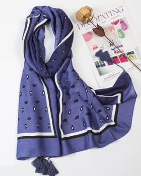 شال گل ریز ظیفی دو رنگ نخی