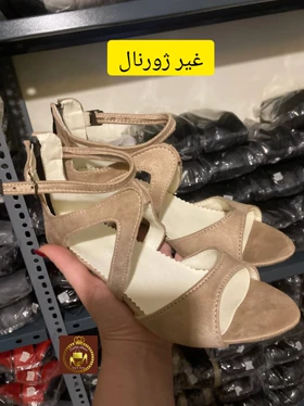 کفش صندل مجلسی دور مچی زنانه چشمی