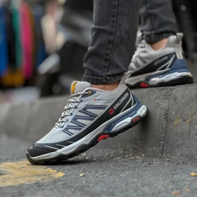 کتانی سالامون طوسی سرمه ای کد 6186