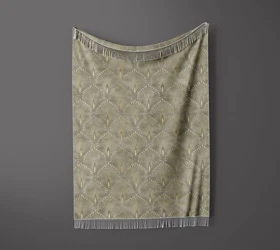 شال مبل ریش دار sofa shawl 86