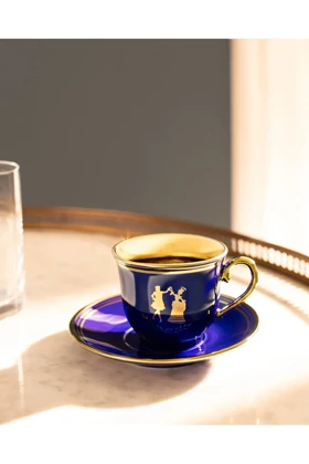ست فنجان قهوه 4 تکه Madame Coco مدل Mireille Bone China - چندرنگ
