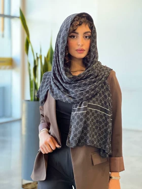 شال بهاره گوچی (مشکی)