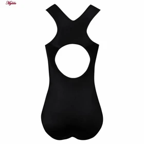 مایو زنانه یک تکه توری پد دار مشکی ماییلدا کد 4229-705