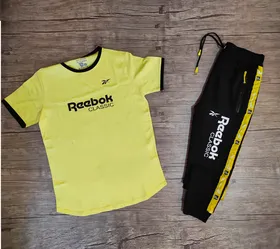 ست تیشرت آستین کوتاه و شلوار REEBOKCLASSIC زرد