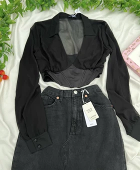 کراپ تاپ حریر مجلسی✨🌙