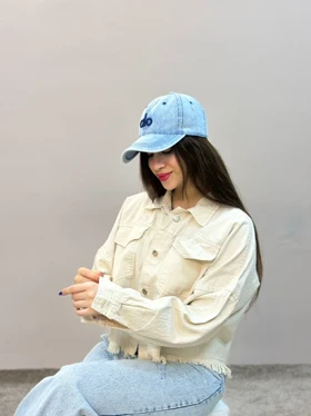 کت جین رنگی آمسو (کرم)