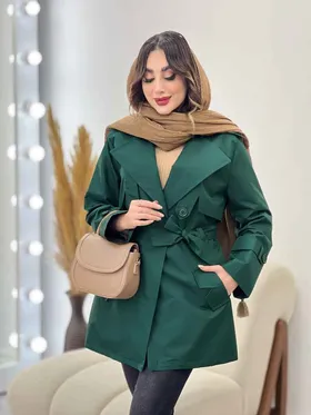 بارانی ژیله پاگن کمر دار