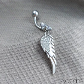 پیرسینگ ناف جواهری مدل بال فرشته 70058