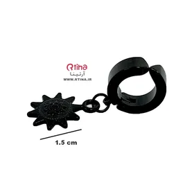 گوشواره جدید اسپرت طرح خورشیدی (بدون سوراخ)