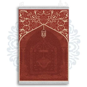 فرشینه از جنس پارچه هازان مخمل ترک طرح سجاده برند دفه کد DSJ 62