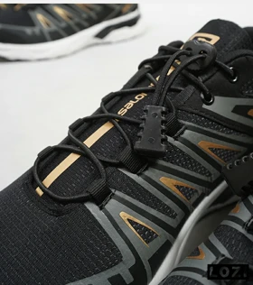 کفش کتانی بزرگ پا مشکی طلایی سفید Salomon X ULTRA