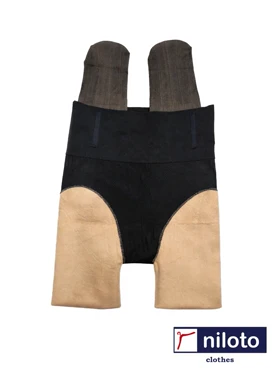 جوراب شلواری سه‌بعدی داخل کرکی گن‌دار (09308)