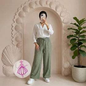 شلوار زنانه نیم بگ بابوس در رنگبندی متنوع(کد1400)