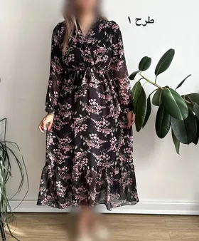 پیراهن چین‌دار کد 3102